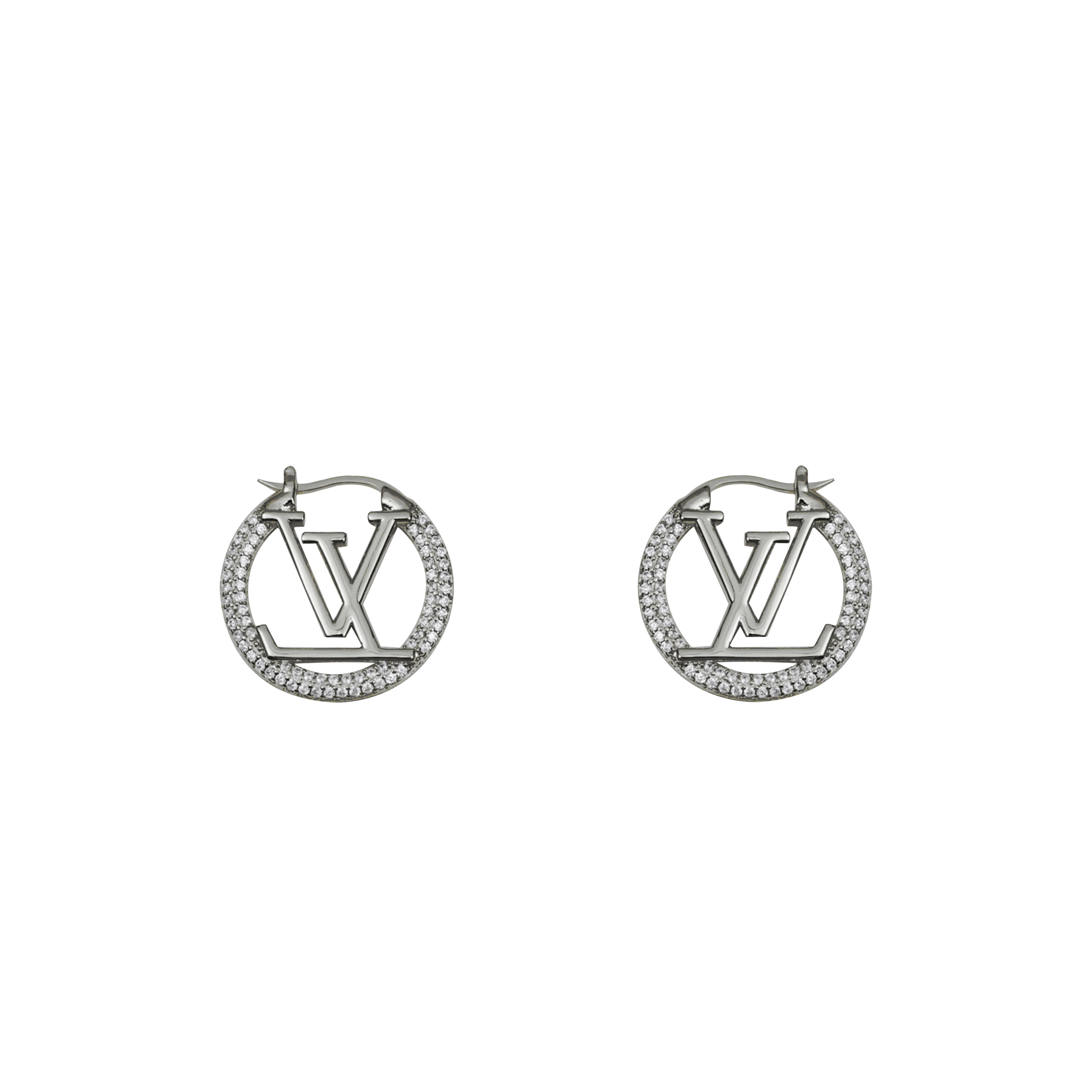l**is V*t*n crystal round earrings yellow gold m01331
